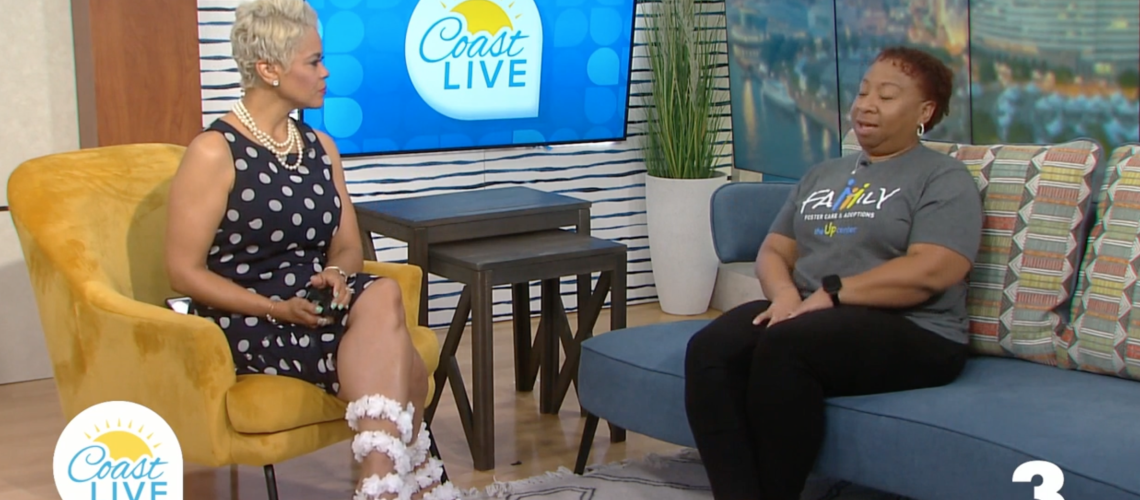 Sabrina Carr on Coastal Live for Foster Care Awareness Month